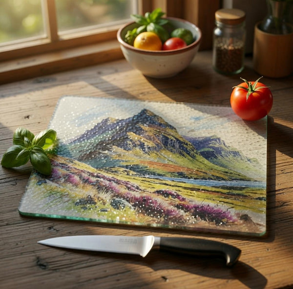 Thistle Munro: Glass Cutting Board