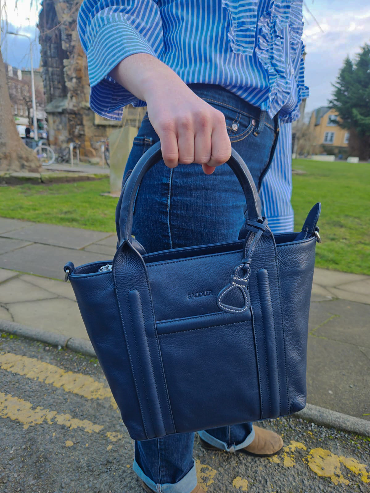 "Patricia" Leather Handbag by Saddler