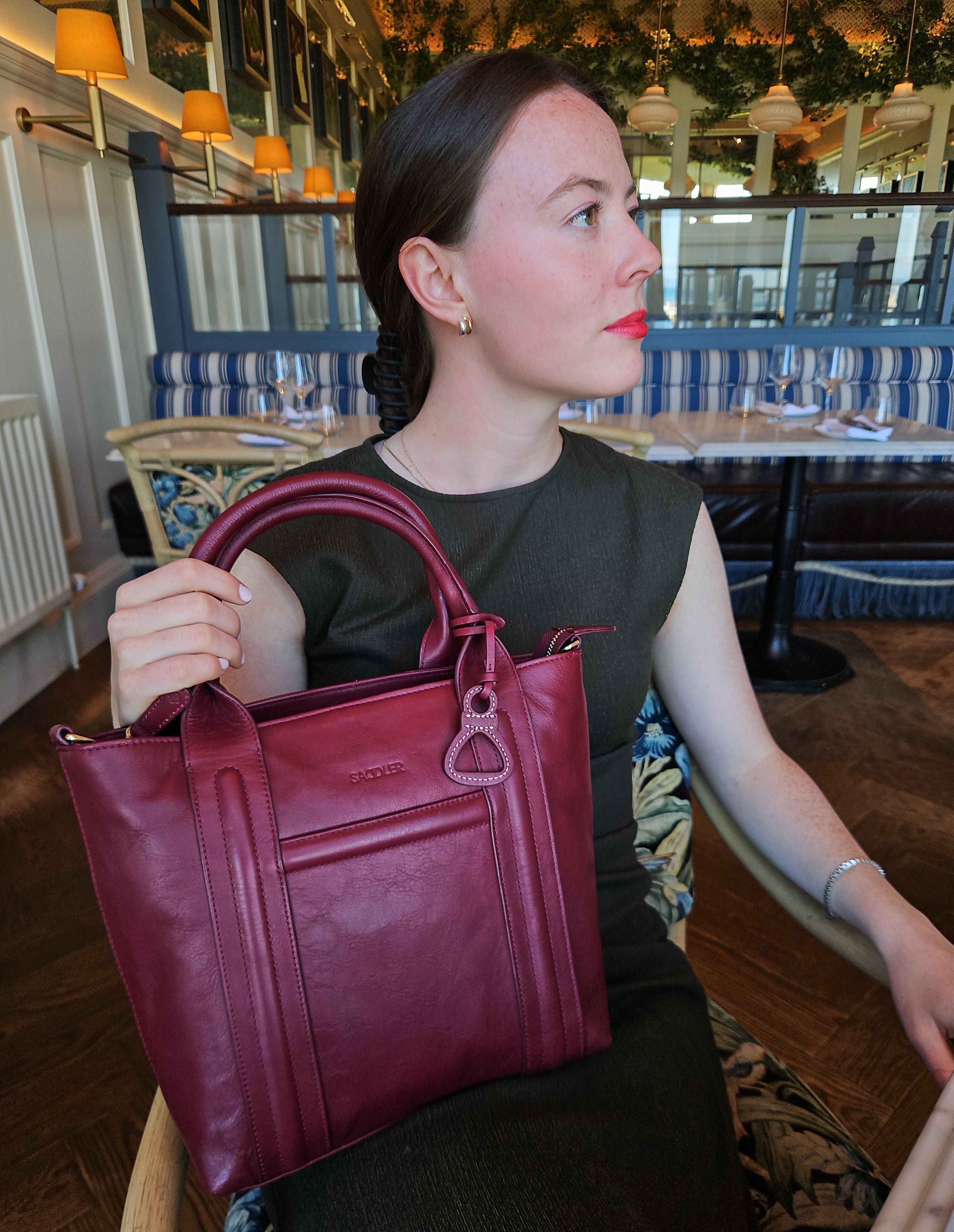 "Patricia" Leather Handbag by Saddler